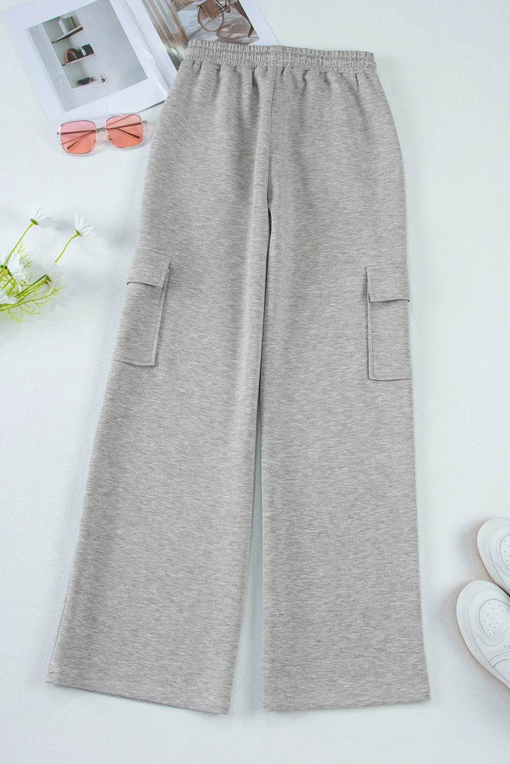 Drawstring Active Pants with Pockets - Hovatok