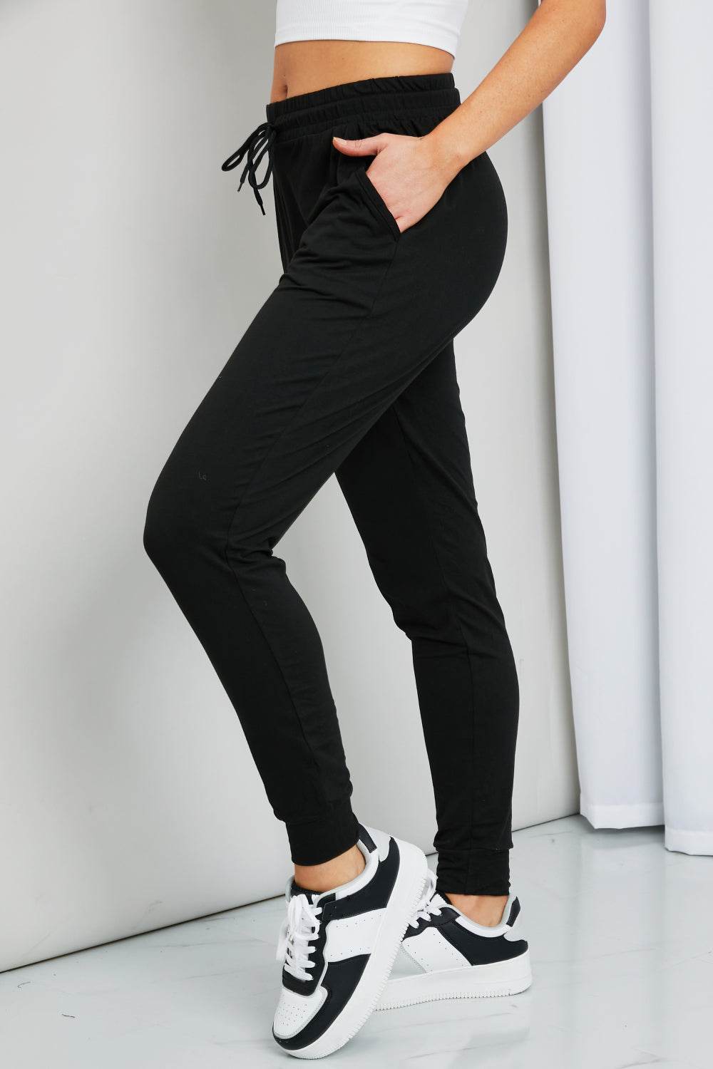 Leggings Depot Drawstring Waist Joggers - Hovatok