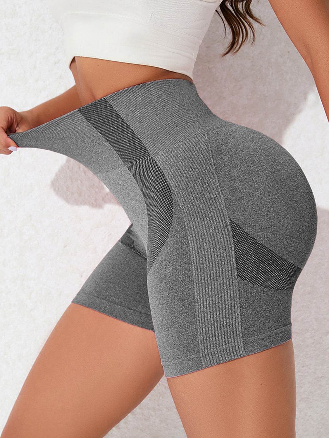 High Waist Active Shorts - Hovatok