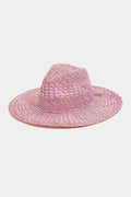 Fame Checkered Straw Weave Sun Hat - Hovatok