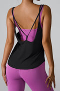 Crisscross Round Neck Active Tank - Hovatok