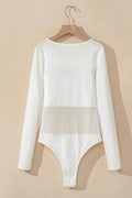 Round Neck Long Sleeve Bodysuit - Hovatok