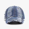 Distressed Adjustable Cotton Baseball Cap - Hovatok