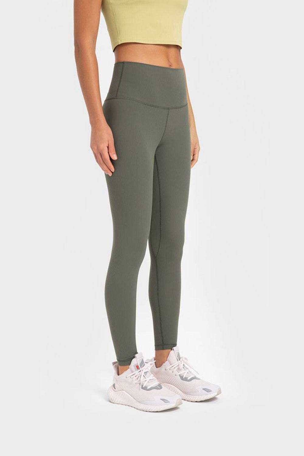 Millennia Highly Stretchy Wide Waistband Yoga Leggings - Hovatok