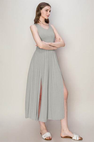 HYFVE Sleeveless Slit Midi Dress - Hovatok