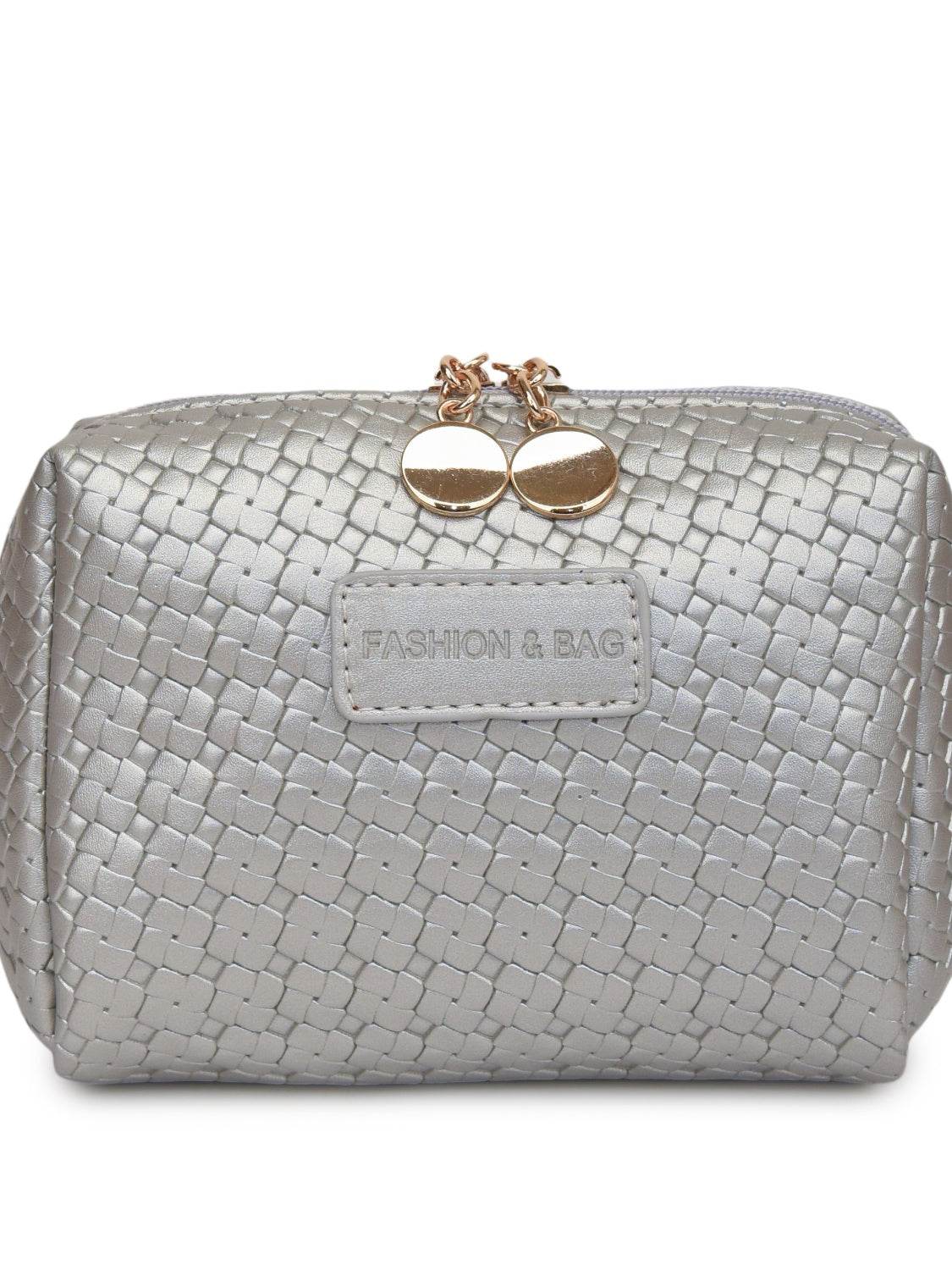 PU Leather Woven Clutch - Hovatok