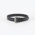 PU Leather Rhinestone Belt - Hovatok