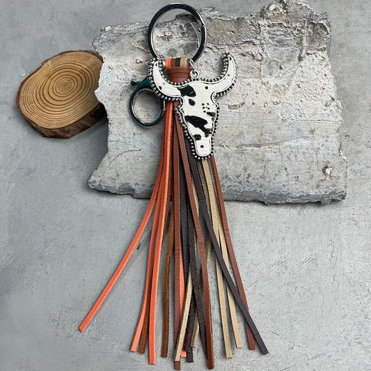 Bull Shape Fringe Key Chain - Hovatok