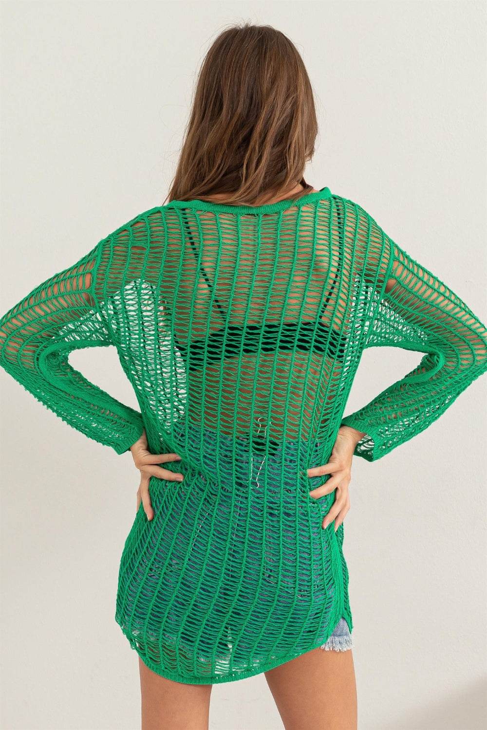 HYFVE Crochet Long Sleeve Cover Up - Hovatok