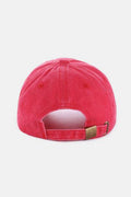 Zenana Washed DALLAS Embroidered Baseball Cap - Hovatok