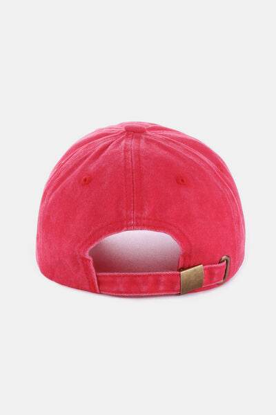 Zenana Washed DALLAS Embroidered Baseball Cap - Hovatok