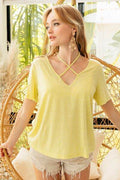 BiBi Tied Detail Short Sleeve T-Shirt - Hovatok