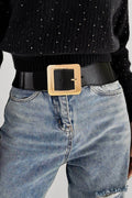 Alloy Buckle PU Leather Belt - Hovatok