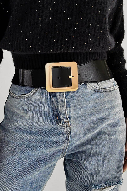 Alloy Buckle PU Leather Belt - Hovatok