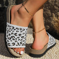 Leopard Open Toe Sandals - Hovatok