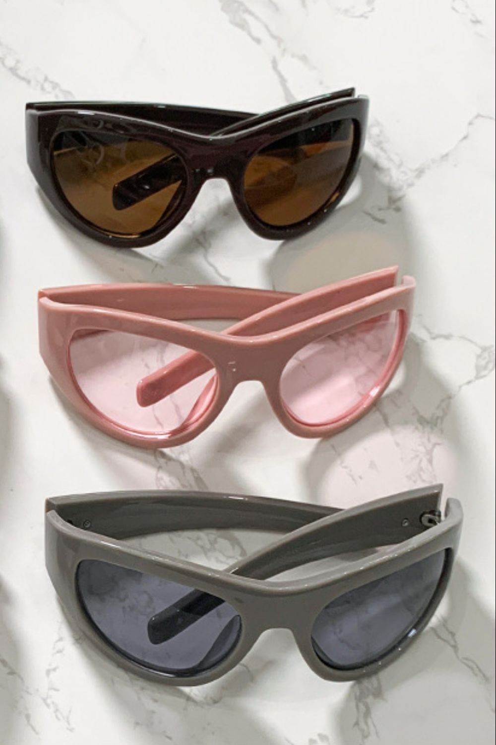 Polycarbonate Frame Cat-Eye Sunglasses - Hovatok