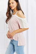 Andree by Unit Full Size Something Simple Cold Shoulder Tee - Hovatok
