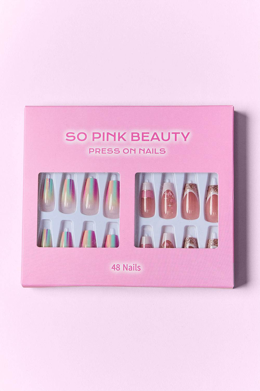 SO PINK BEAUTY Press On Nails 2 Packs - Hovatok
