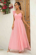 Asymmetrical Ruched Slit Dress - Hovatok