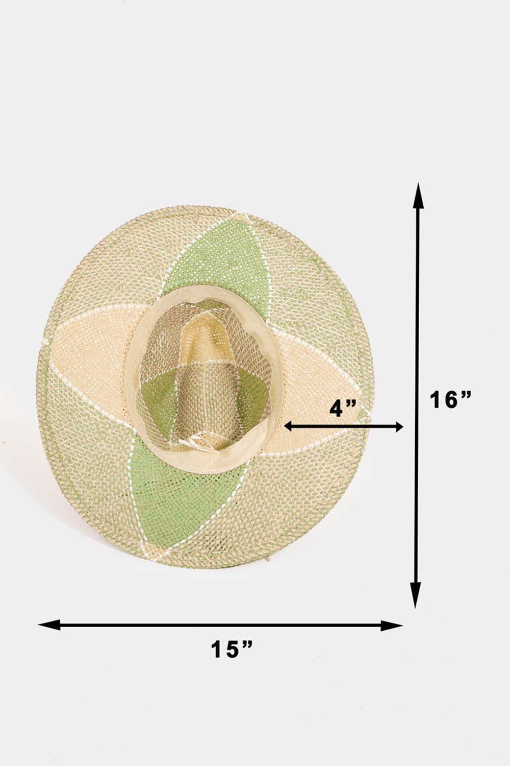 Fame Contrast Straw Braid Hat - Hovatok