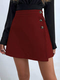 Buttoned Mini Skirt - Hovatok