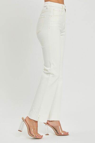 RISEN Full Size High Rise Tummy Control Straight Jeans - Hovatok