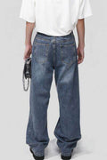 Mid Rise Waist Jeans with Pockets - Hovatok