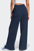 Drawstring Wide Leg Active Pants - Hovatok