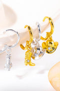 Hat & Boot Shape Asymmetrical Copper 14K Gold Plated Earrings - Hovatok