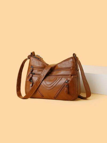 PU Multi-Compartment Crossbody Bag - Hovatok
