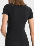 Millennia Notched Short Sleeve Active T-Shirt - Hovatok