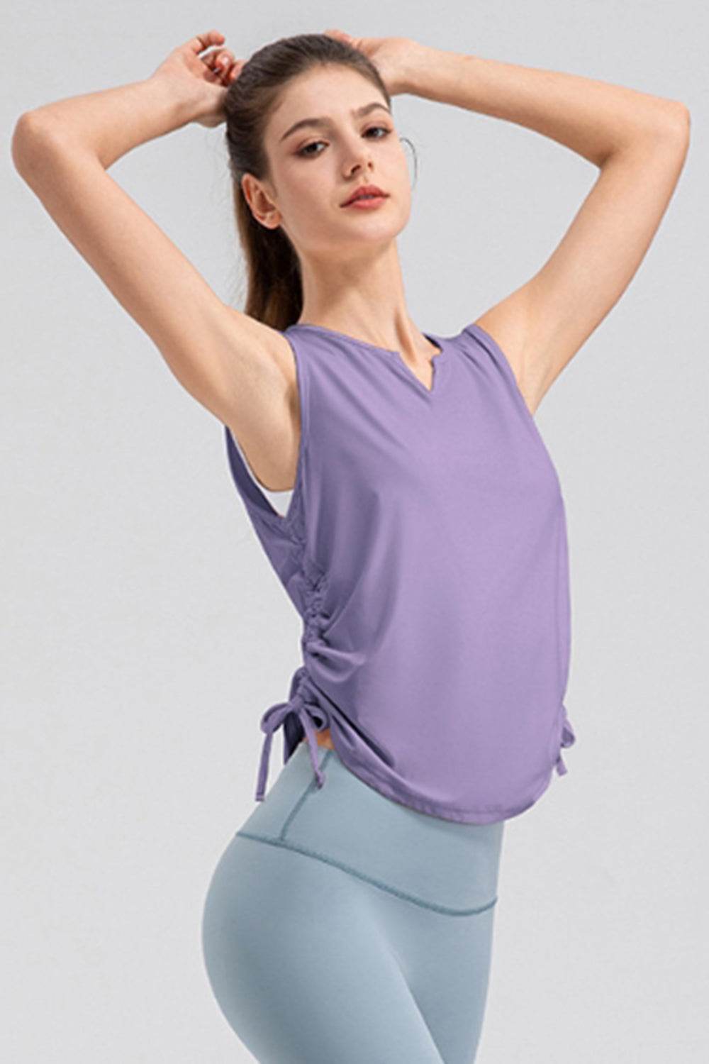 Notched Wide Strap Active Tank - Hovatok