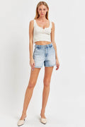 Risen Full Size High Rise Denim Shorts - Hovatok