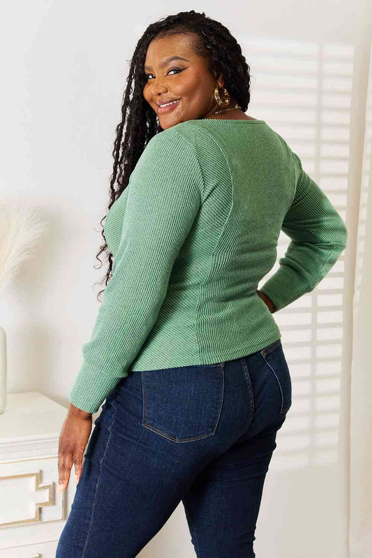 Basic Bae Scoop Neck Long Sleeve Top - Hovatok