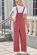 Lovelet Square Neck Wide Strap Overalls with Pockets - Hovatok