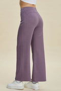 Basic Bae Full Size Air Scuba Drawstring Wide Leg Pants - Hovatok