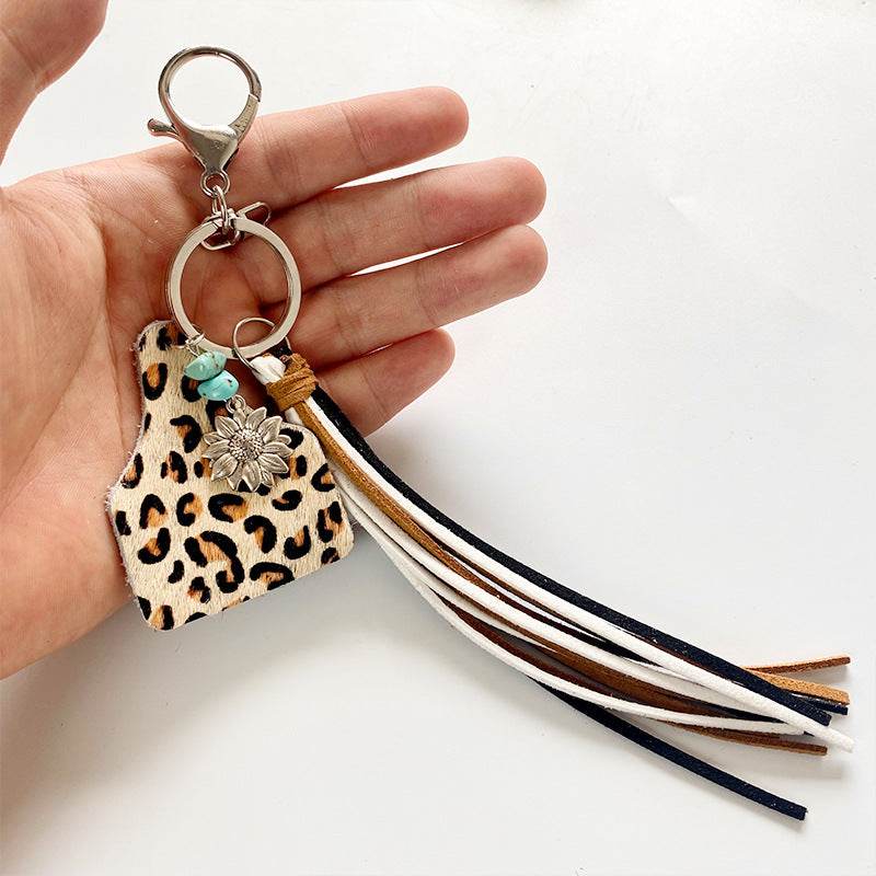 Turquoise Fringe Detail Key Chain - Hovatok