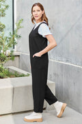 Double Take Full Size Sleeveless Straight Jumpsuit - Hovatok