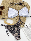 Frill Trill Halter Neck Bikini Set - Hovatok