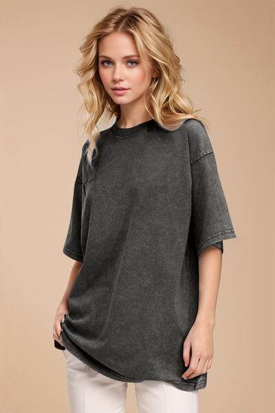 Basic Bae Round Neck Half Sleeve T-Shirt - Hovatok