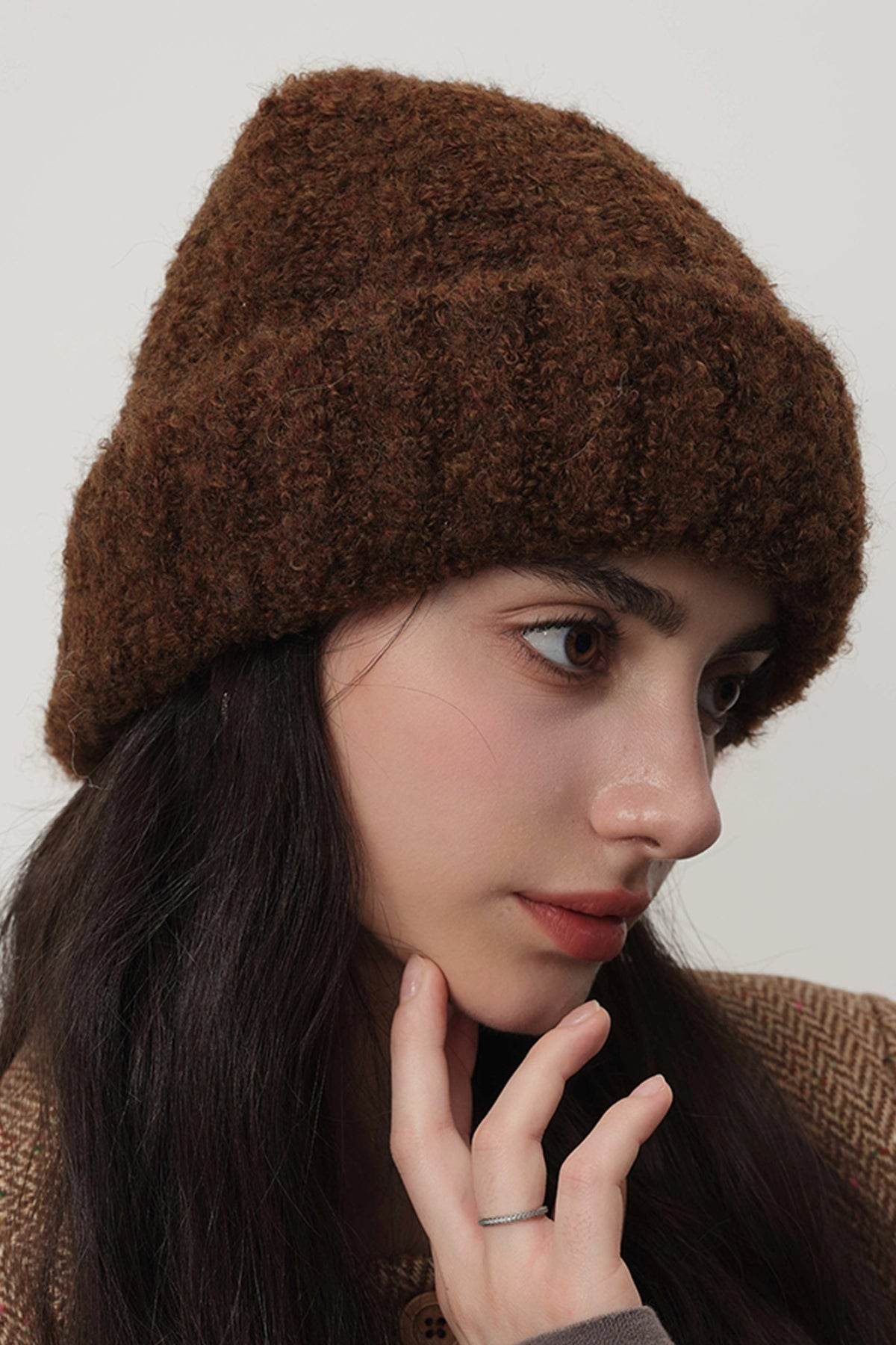 Solid Color Thermal Knit Hat - Hovatok