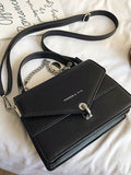 Chain PU Leather Detachable Shoulder Strap Handbag - Hovatok