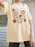Graphic Round Neck Half Sleeve T-Shirt - Hovatok