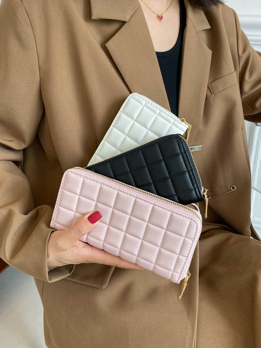 PU Leather Solid Color Wallet - Hovatok