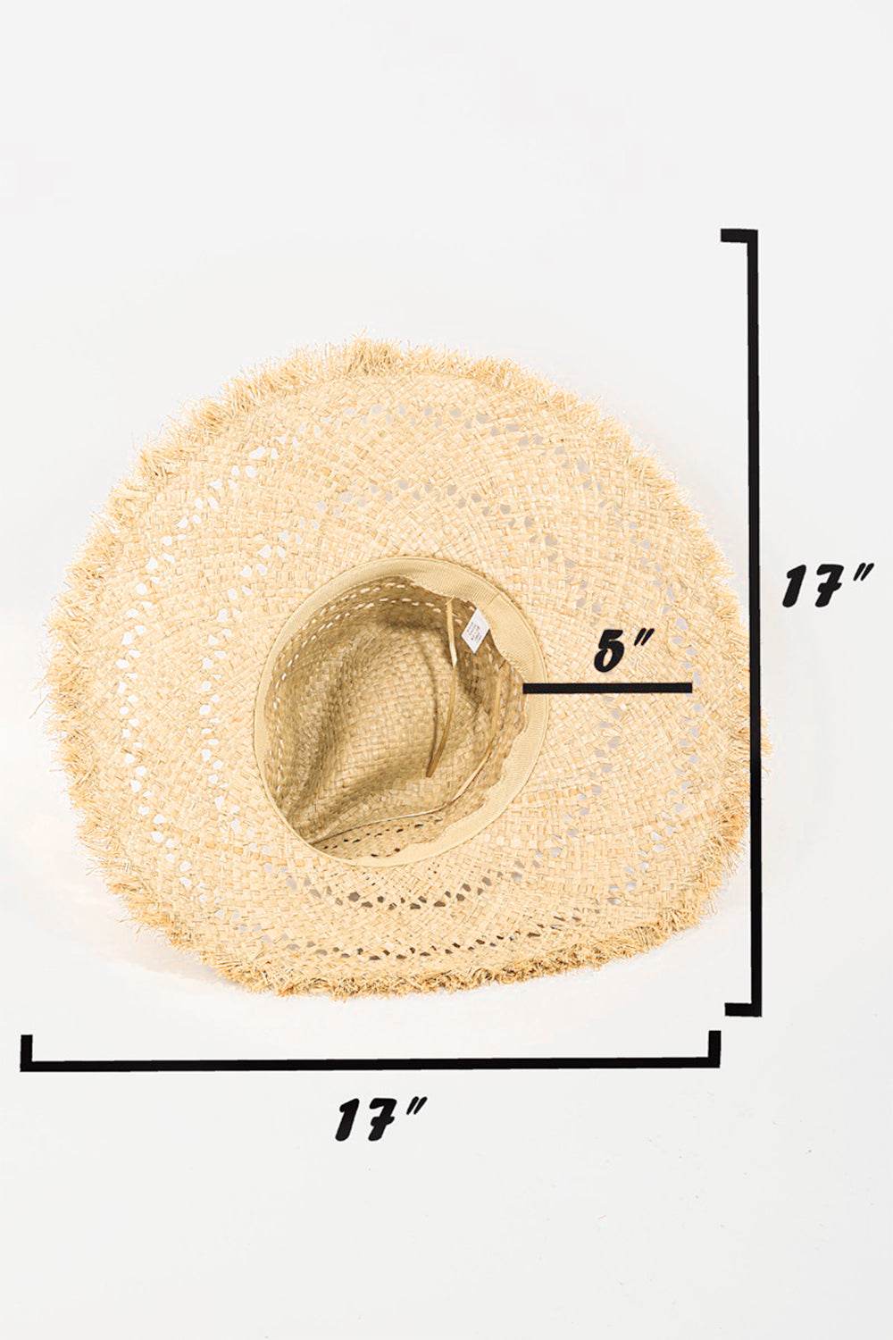 Fame Openwork Raw Hem Weave Hat - Hovatok