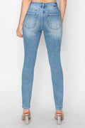 Risen Full Size High Rise Knee Distressed Skinny Jeans - Hovatok