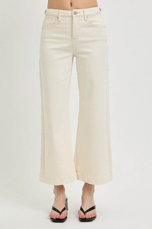 RISEN Full Size Tummy Control Cropped Bootcut Jeans Plus Size - Hovatok