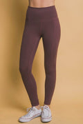Love Tree High Waist Leggings with Side Pockets - Hovatok