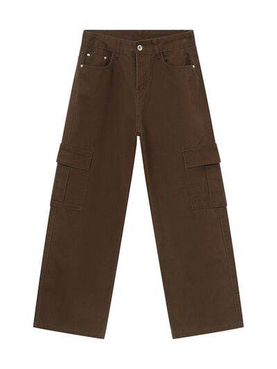 Wide Leg Cargo Jeans - Hovatok