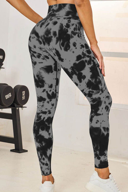 Tie-Dye High Waist Active Leggings - Hovatok